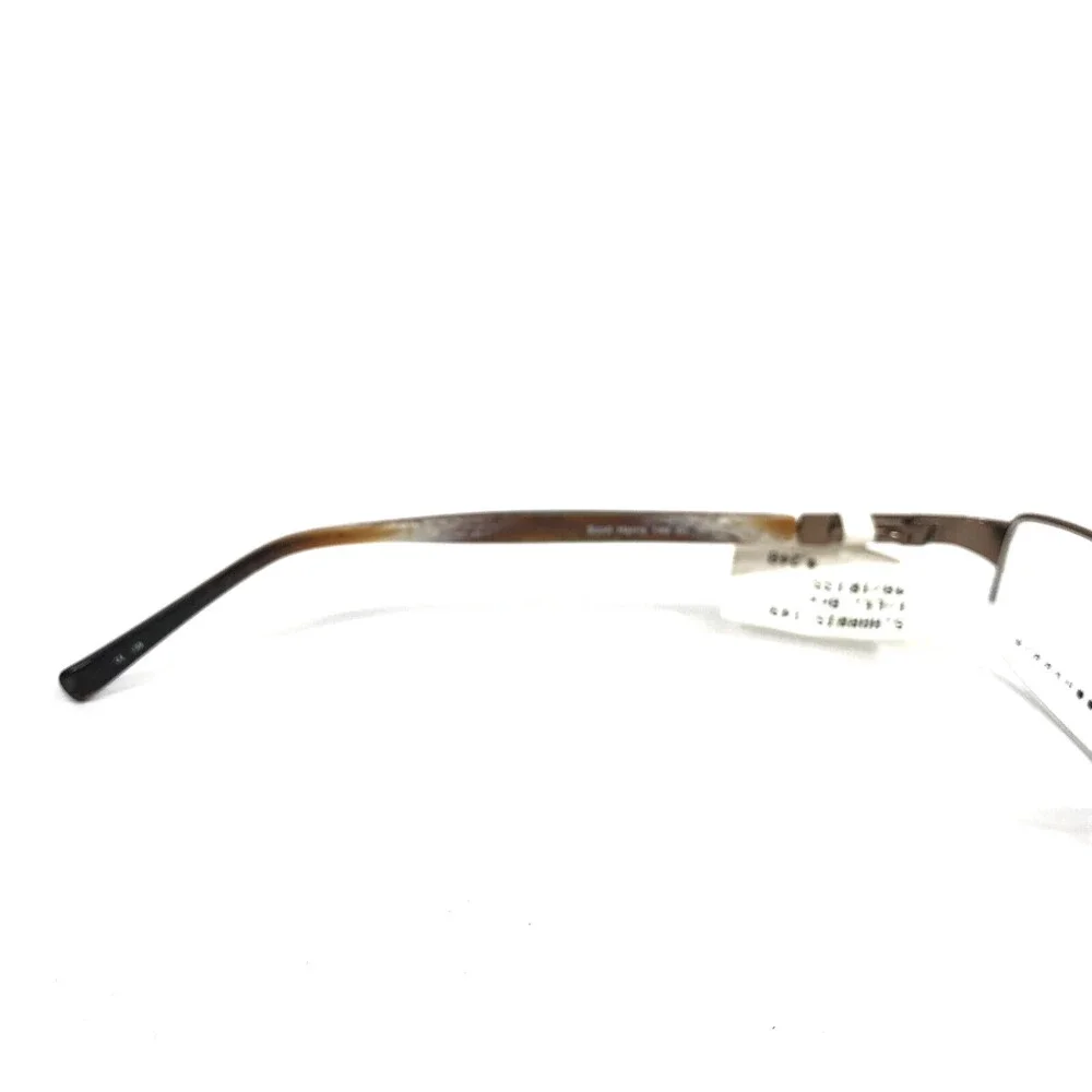 Scott Harris Eyeglasses Frames 149 01 Light Brown Rectangle Half Rim 48-18-135